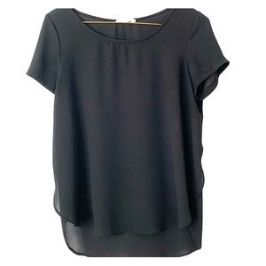 Sheer black Lush shirt size XS